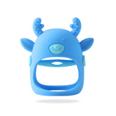 BPA Free Silicone Teething Toy for Baby (Deer Blue)